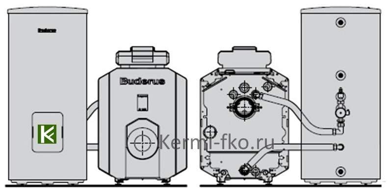 KSR G124-SU160-300 Насосная обвязка котел-бойлер Buderus купить Будерус ...